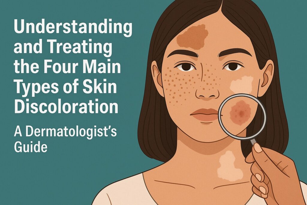 Understanding and Treating the Four Main Types of Skin Discoloration: A Dermatologist’s Guide